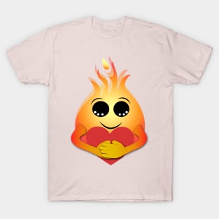 Caring Flame Emoji T-Shirt